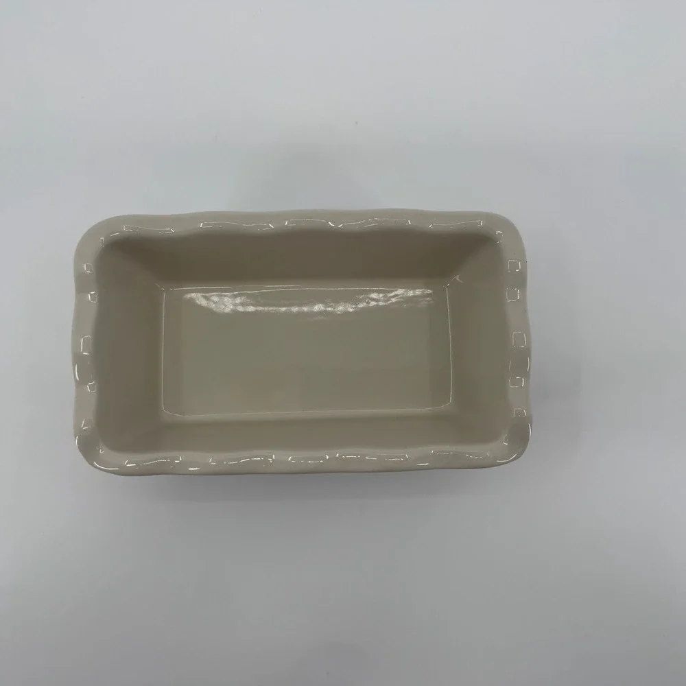 Garden Ridge Caroling Penguin Christmas Loaf Pan Ceramic Baking Dish Holiday
